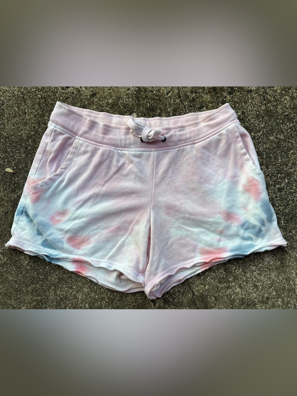 Tie-Dye Pastel Athletic Shorts - Women's Casual Lounge Shorts